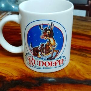 Vintage Rudolph coffee mug